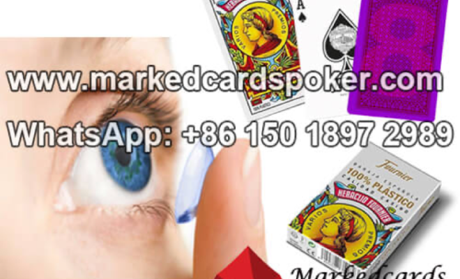 infrared contact lenses for marked cards